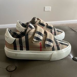 Burberry kids Check Plaid Sneakers Size Eur 25